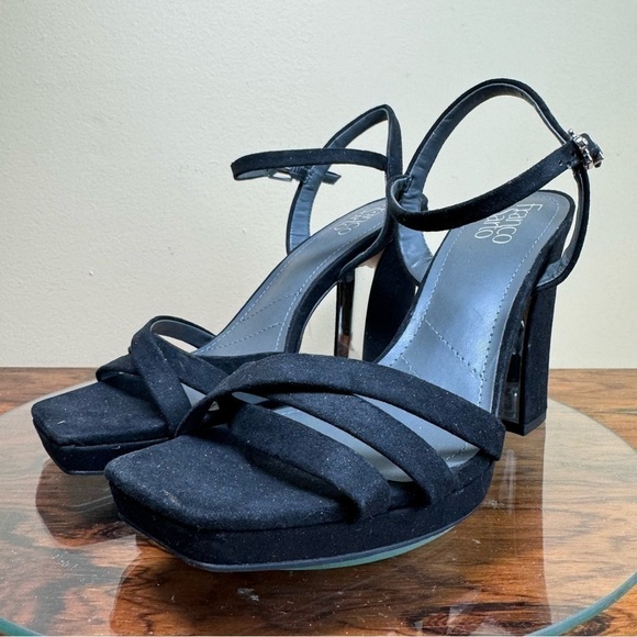 Franco Sarto Damalis Platform Sandal - Black Galaxy - size 8 - Picture 5 of 16